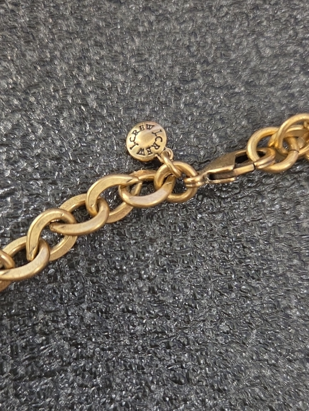 J.Crew Gold Rhinestone Statement Necklace - Picture 2 of 4